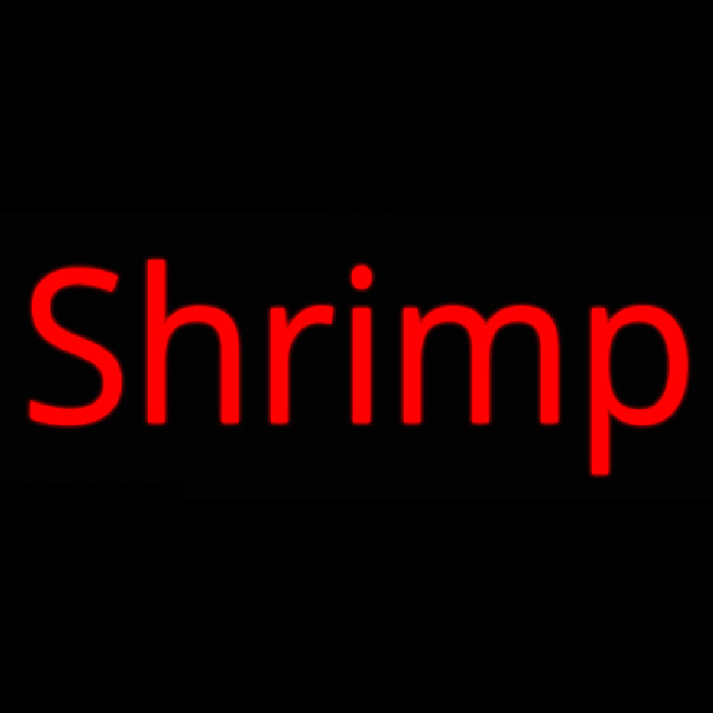 Custom Shrimp Cursive 3 Neon Sign USA