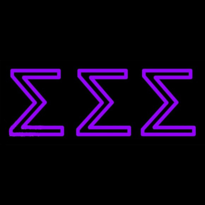 Custom Sigma Sigma Sigma Neon Sign USA