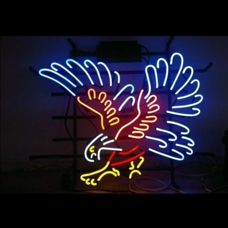 Custom Silver Hawk Neon Sign USA