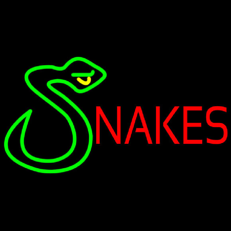 Custom Snakes With Logo Neon Sign USA