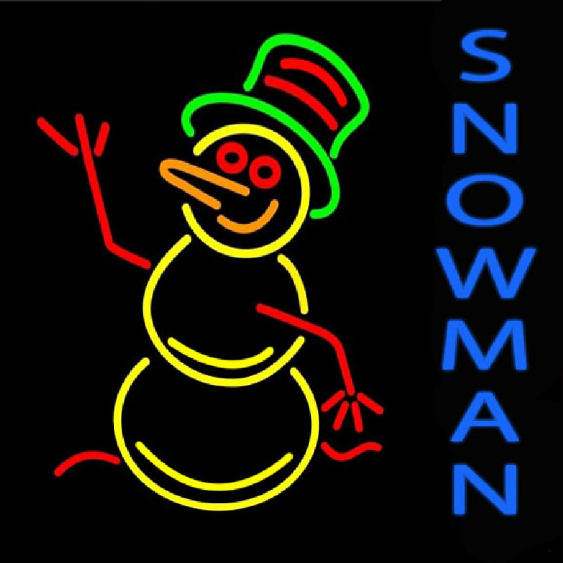 Custom Snowman Neon Sign USA