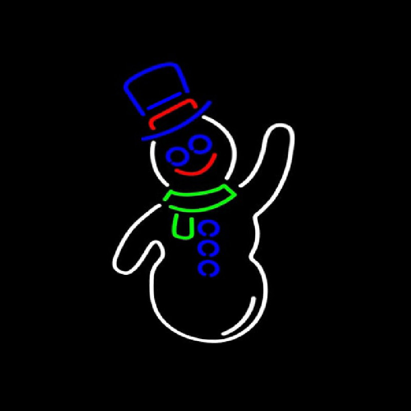 Custom Snowman Neon Sign USA