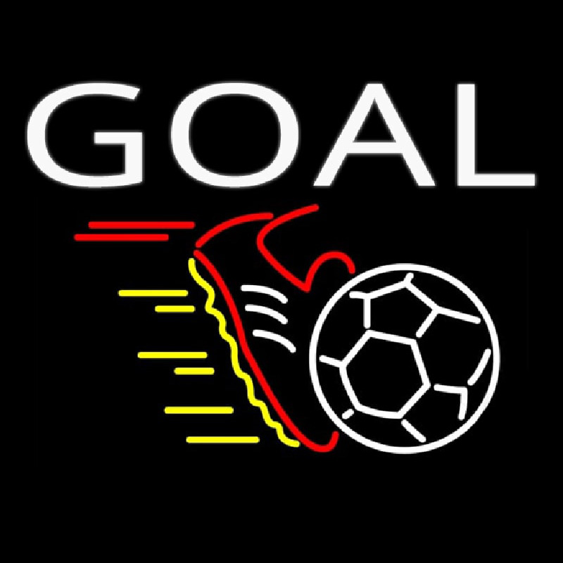 Custom Soccer Goal Neon Sign USA