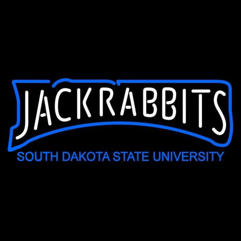 Custom South Dakota State Jackrabbits Wordmark 2008 Pres Logo Ncaa Neon Sign Neon Sign USA