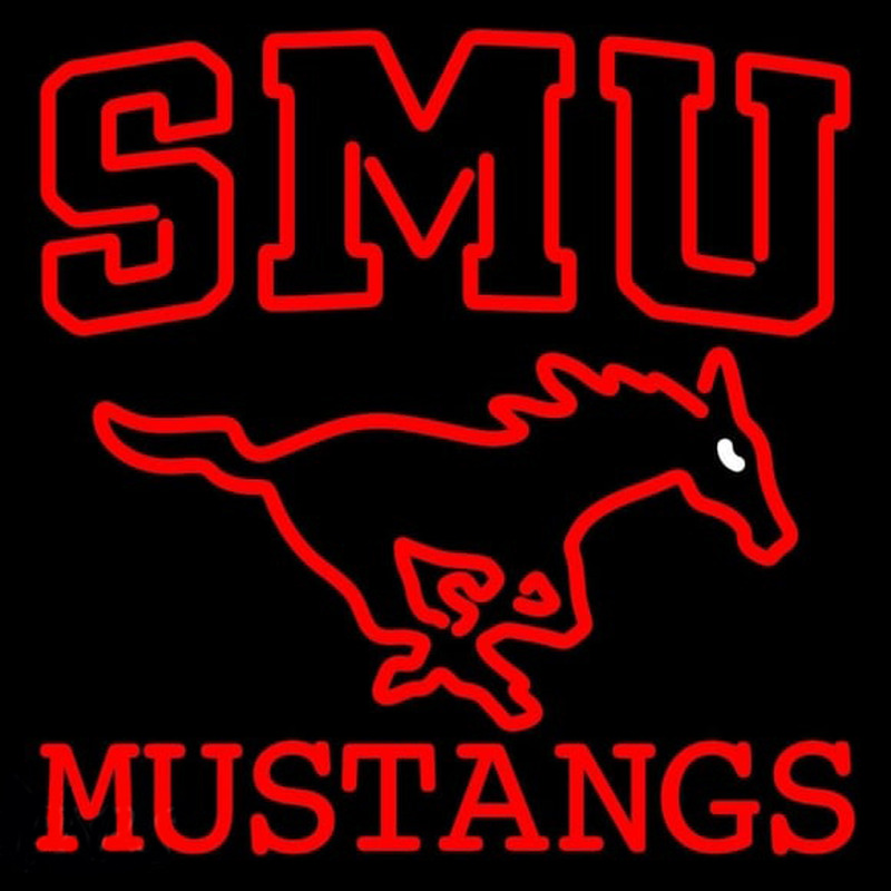 Custom Southern Methodist Mustangs Alternate 1978 2007 Logo Ncaa Neon Sign Neon Sign USA