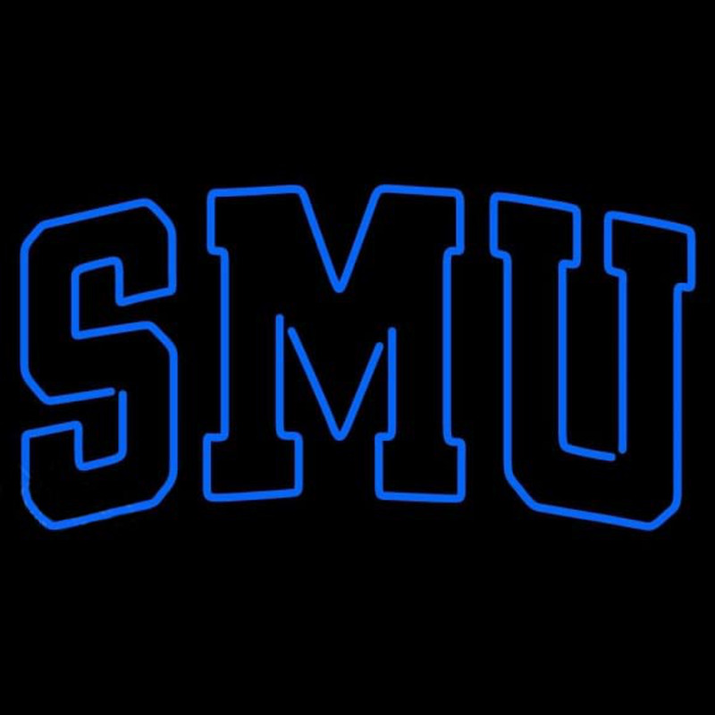 Custom Southern Methodist Mustangs Wordmark 2008 Pres Logo Ncaa Neon Sign Neon Sign USA