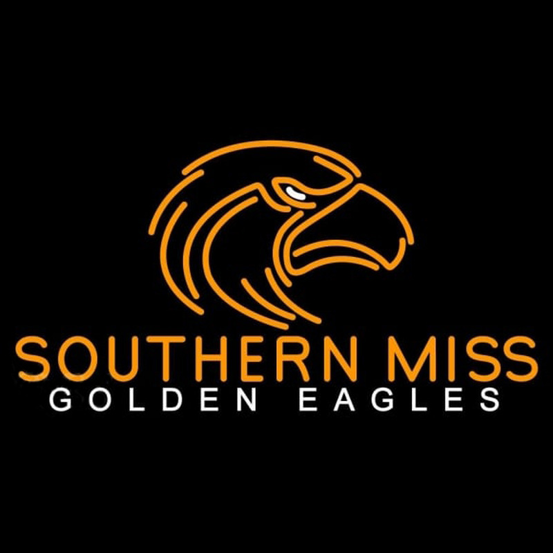 Custom Southern Miss Golden Eagles Alternate 2003 Pres Logo Ncaa Neon Sign Neon Sign USA