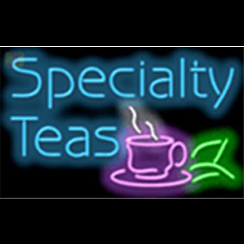 Custom Specialty Teas Cafe Neon Sign USA