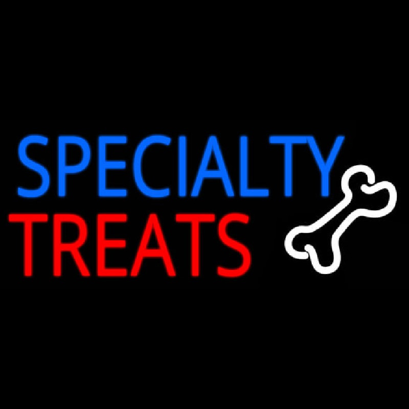 Custom Specialty Treats With Bone Neon Sign USA