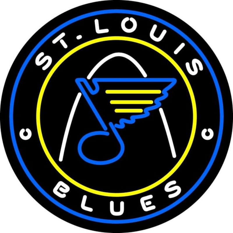Custom St Louis Blues Jersey 2008 09 Pres Logo NHL Neon Sign Neon Sign USA