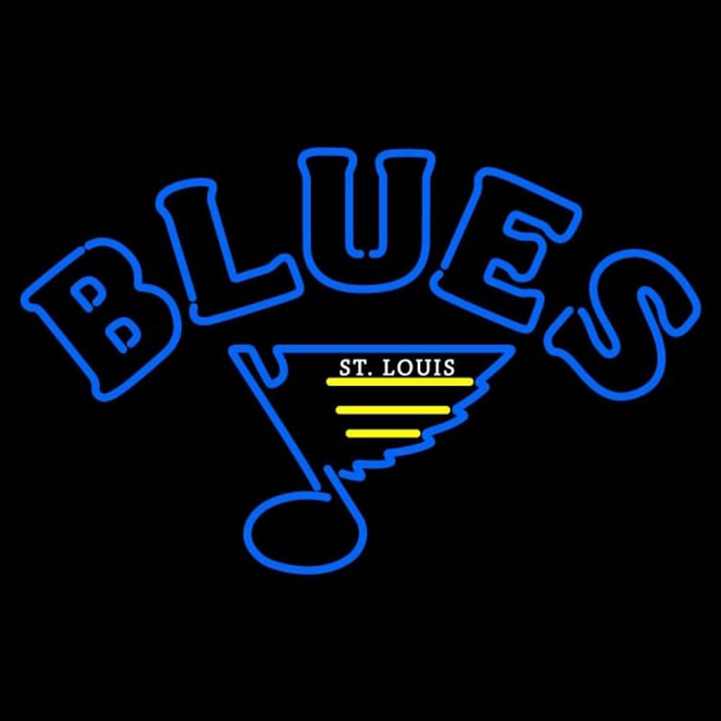Custom St Louis Blues Primary 1984 85 1986 87 Logo NHL Neon Sign Neon Sign USA