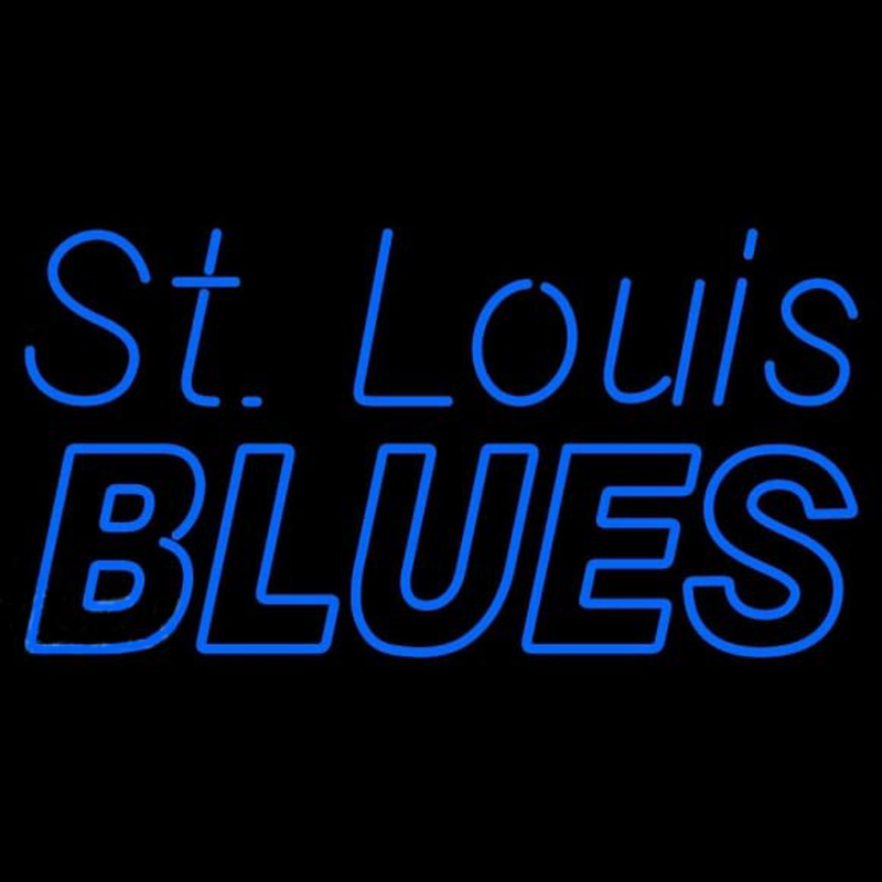 Custom St Louis Blues Wordmark 1967 68 1983 84 Logo NHL Neon Sign Neon Sign  USA – Custom Neon Signs Shop – Neon Signs USA
