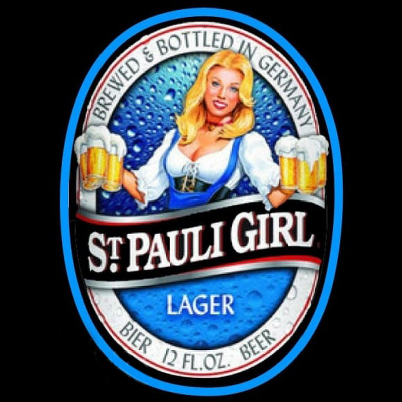 Custom St  Pauli Girl Classic Label Beer Sign Neon Sign USA