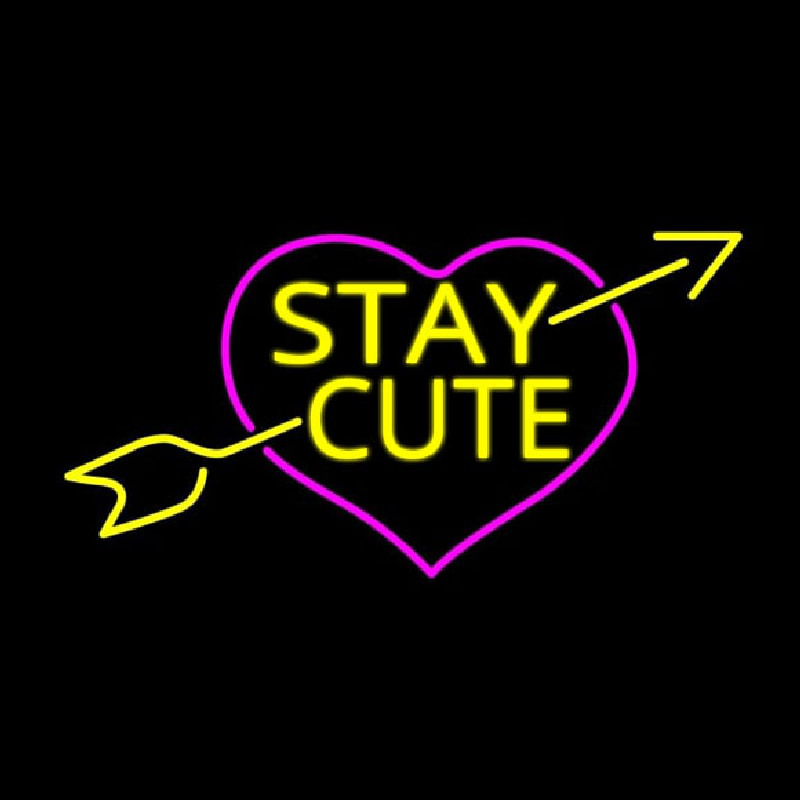 Custom Stay Cute Neon Sign USA