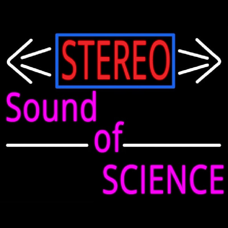 Custom Stereo Sound Of Science Neon Sign USA