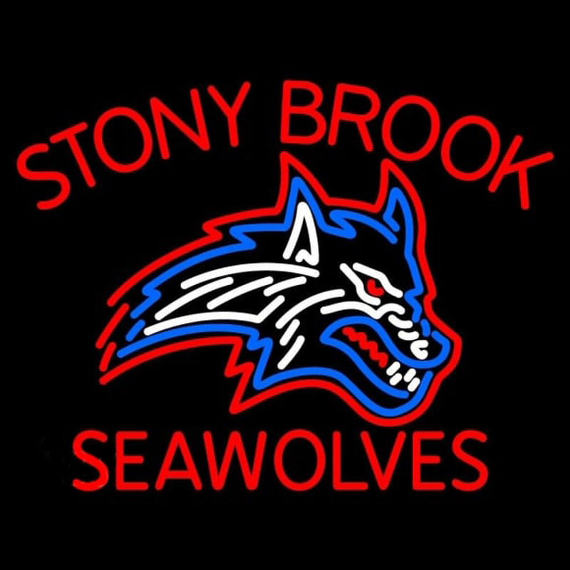 Custom Stony Brook Seawolves Alternate 2008 Pres Logo NCAA Neon Sign Neon Sign USA