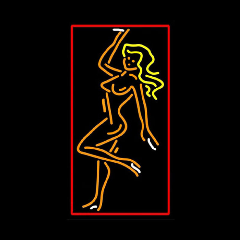 Custom Strip Girl Pose Neon Sign USA