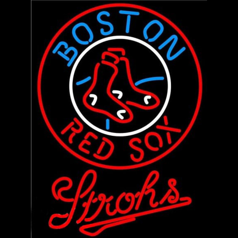 Custom Strohs Boston Red Sox MLB Beer Sign Neon Sign USA