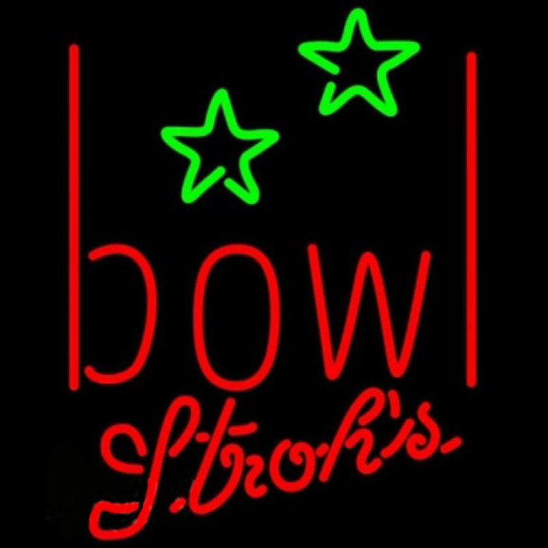 Custom Strohs Bowling Alley Beer Sign Neon Sign USA