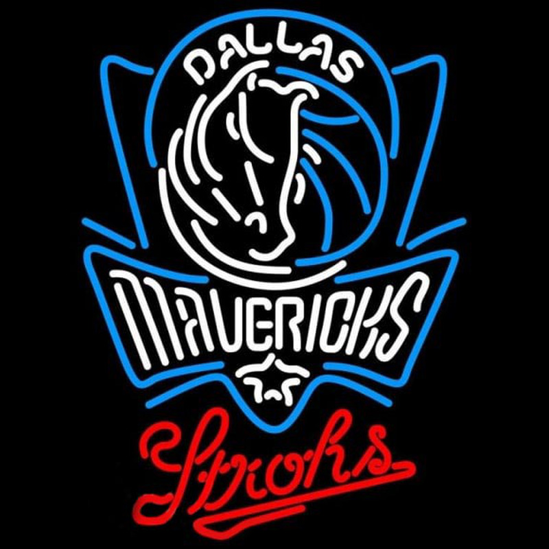 Custom Strohs Dallas Mavericks NBA Beer Sign Neon Sign USA