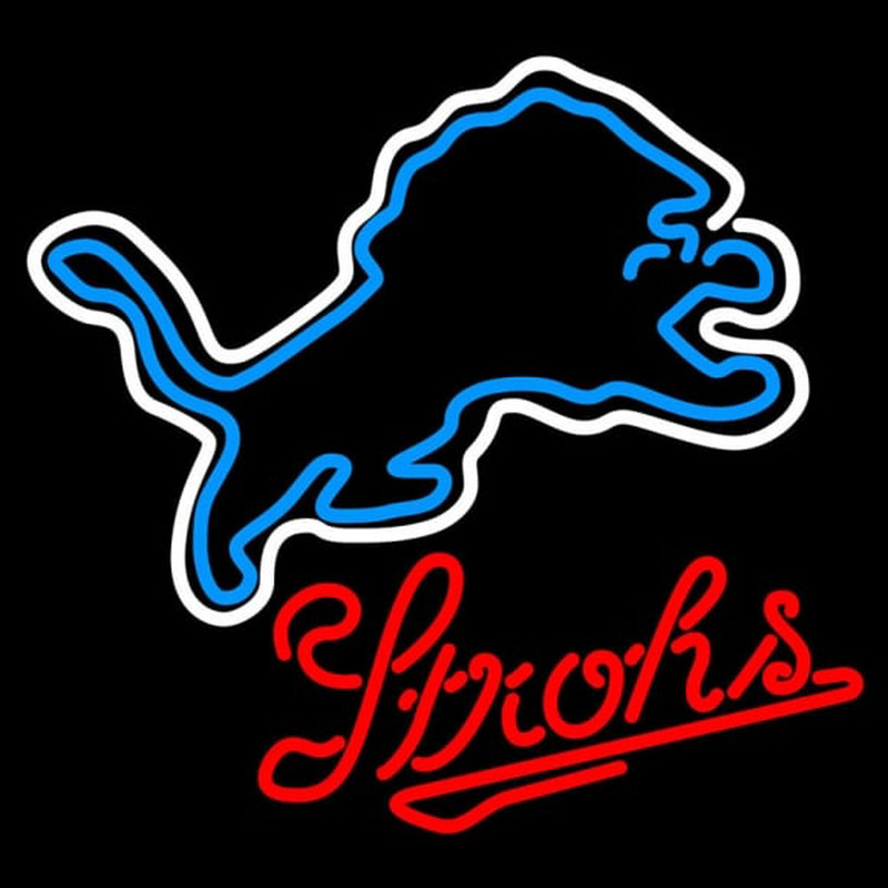 Custom Strohs Detroit Lions NFL Beer Neon Sign Neon Sign USA
