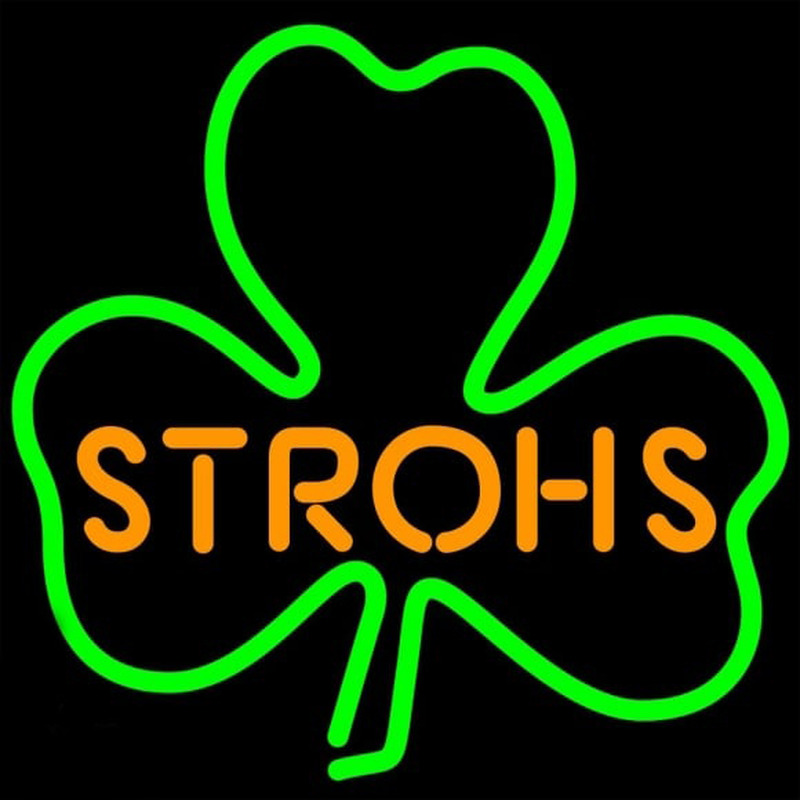 Custom Strohs Green CloverBeer Sign Neon Sign USA