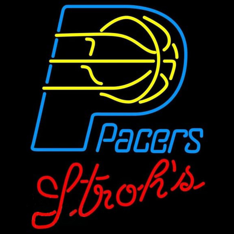 Custom Strohs Indiana Pacers NBA Beer Sign Neon Sign USA