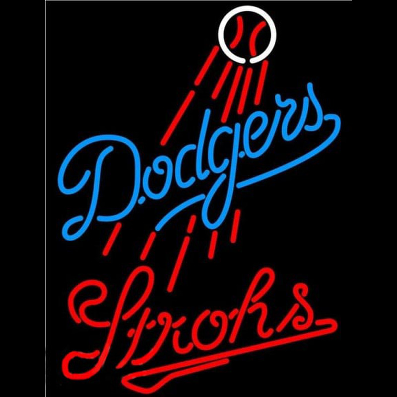Custom Strohs Los Angeles Dodgers MLB Beer Sign Neon Sign USA