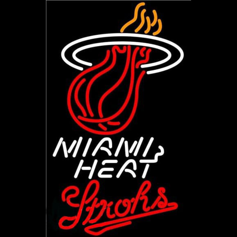 Custom Strohs Miami Heat NBA Beer Sign Neon Sign USA