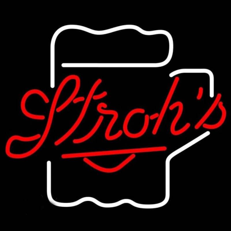 Custom Strohs Mug Beer Sign Neon Sign USA
