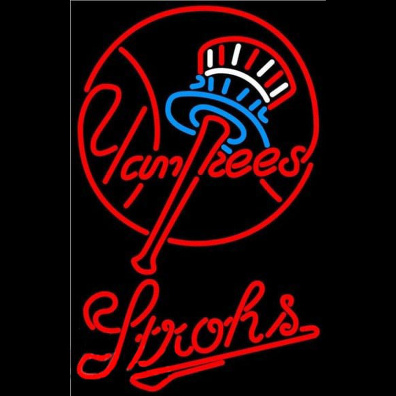 Custom Strohs New York Yankees MLB Beer Sign Neon Sign USA