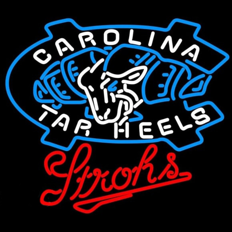 Custom Strohs Unc North Carolina Tar Heels Beer Sign Neon Sign USA