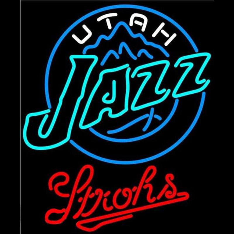 Custom Strohs Utah Jazz NBA Beer Sign Neon Sign USA