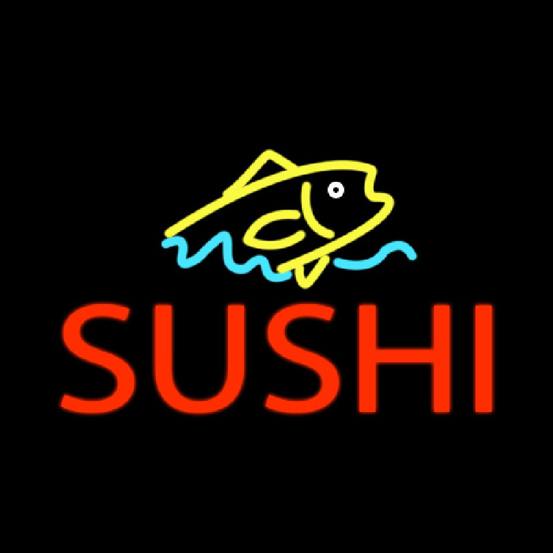 Custom Sushi Catering Neon Sign USA