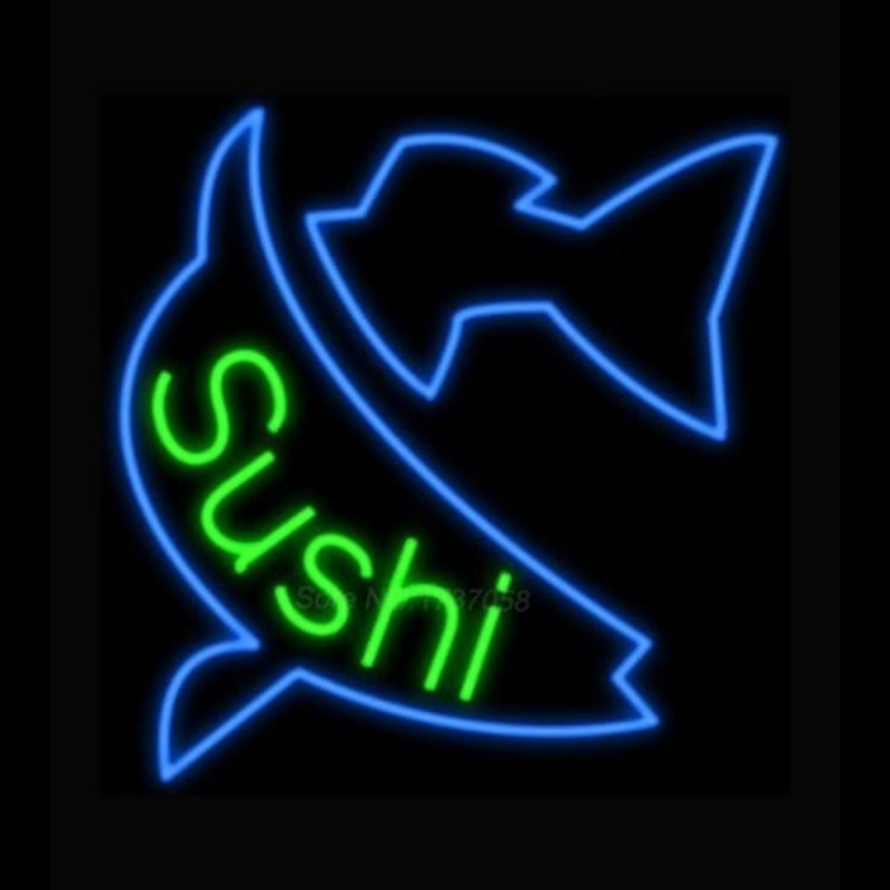 Custom Sushi Fishes Neon Sign USA