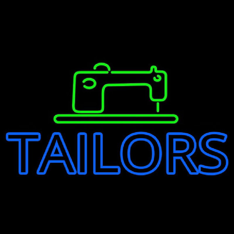 Custom Tailors Logo Neon Sign USA