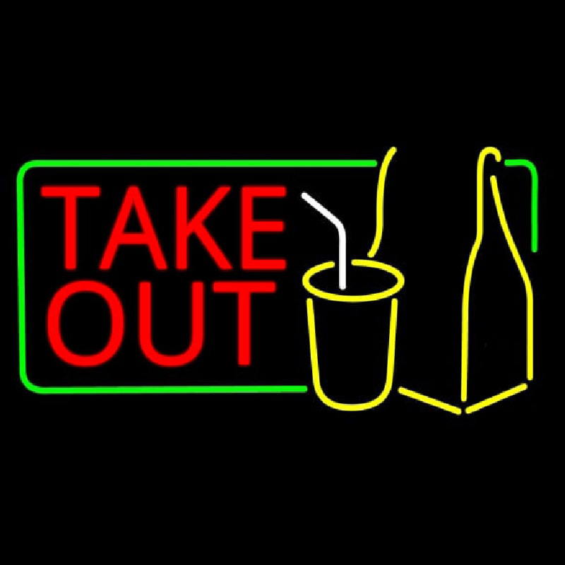 Custom Take Out Neon Sign USA