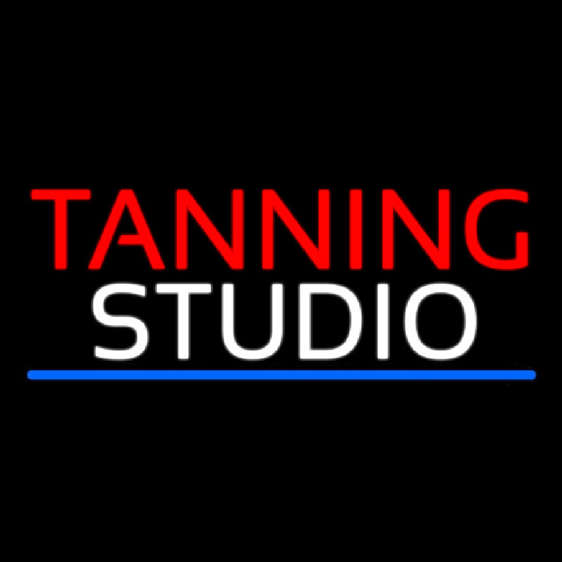 Custom Tanning Studio Neon Sign USA