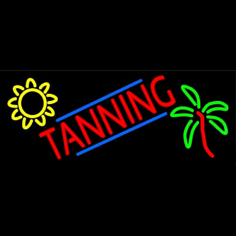 Custom Tanning With Logo Neon Sign USA