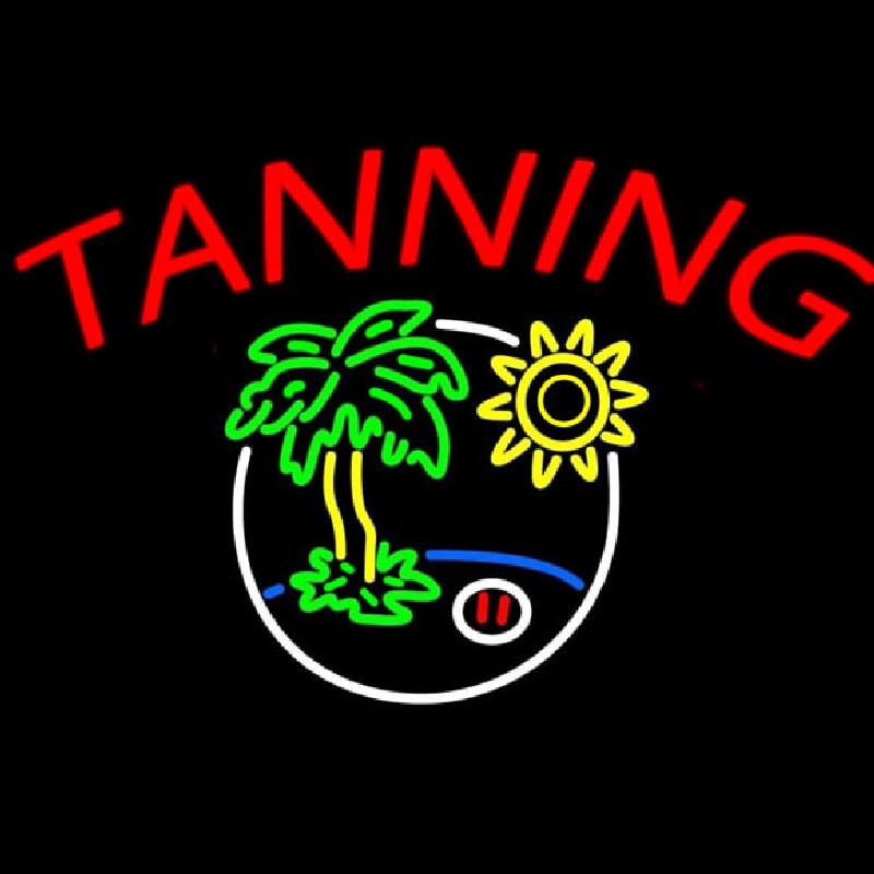 Custom Tanning With Logo Neon Sign USA