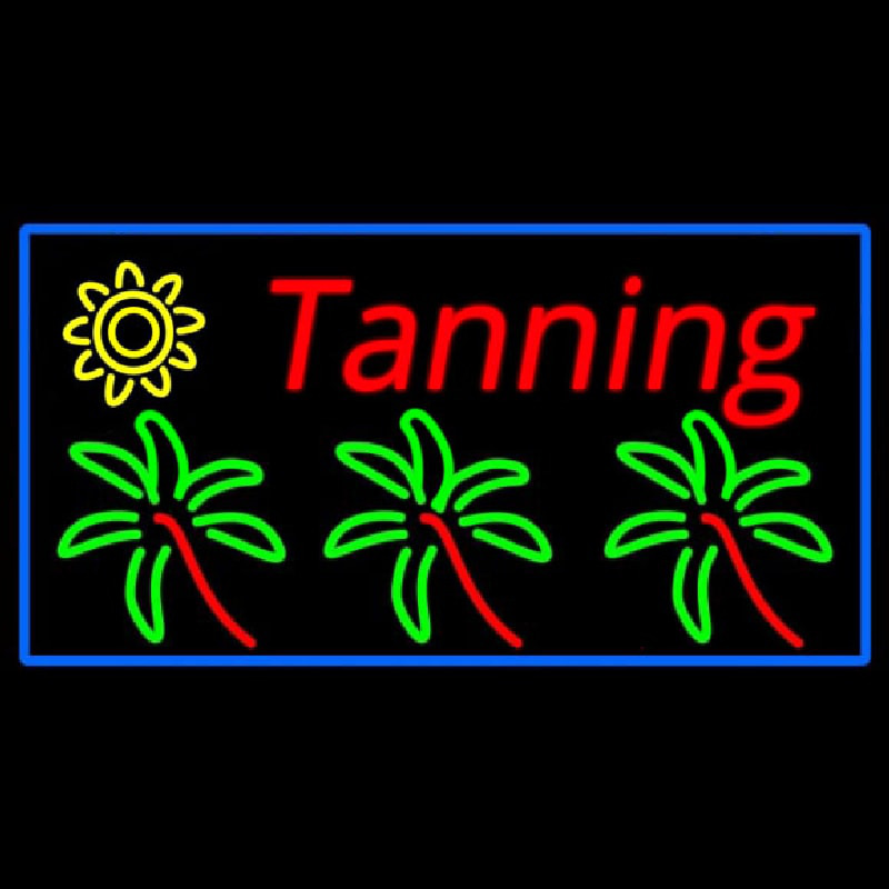 Custom Tanning With Logo Neon Sign USA