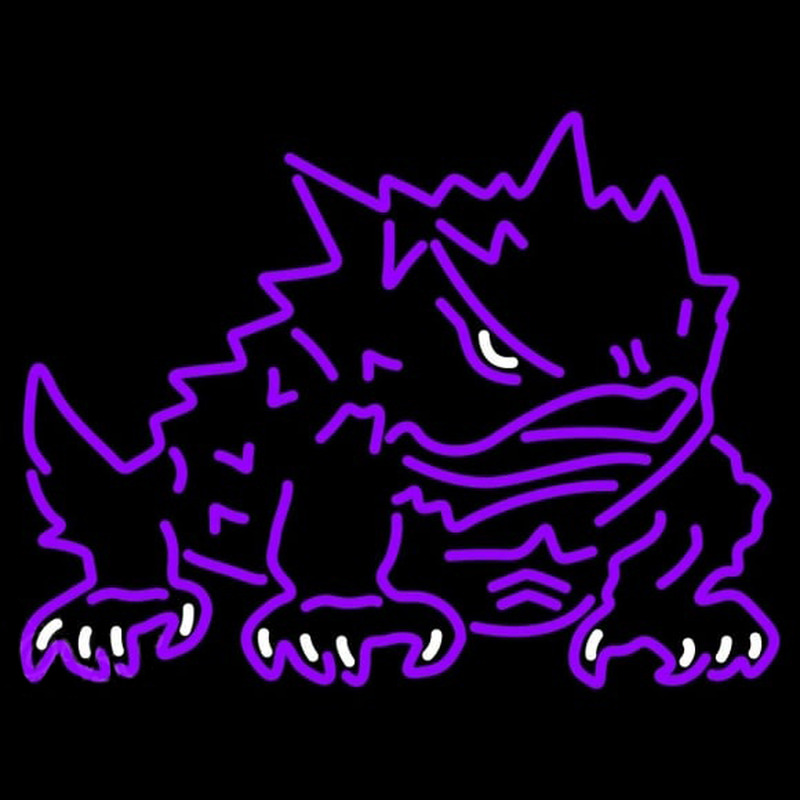 Custom Tcu Horned Frogs Secondary 1995 Pres Logo NCAA Neon Sign Neon Sign USA