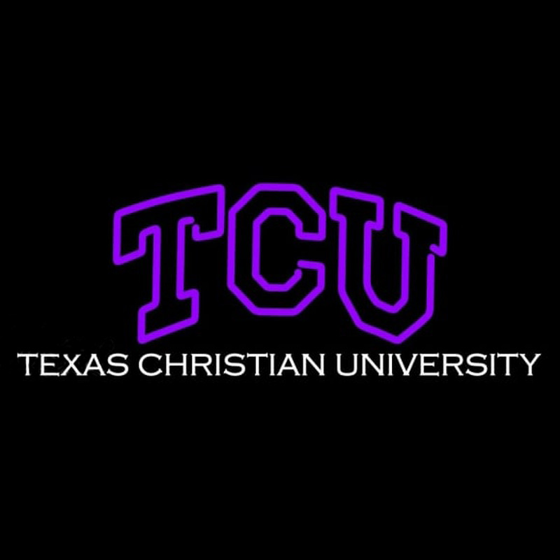 Custom Tcu Horned Frogs Wordmark 1995 Pres Logo NCAA Neon Sign Neon Sign USA