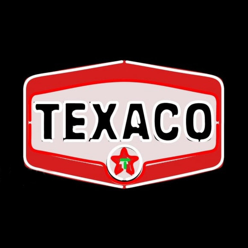 Custom Texaco Gasoline Logo Neon Sign USA