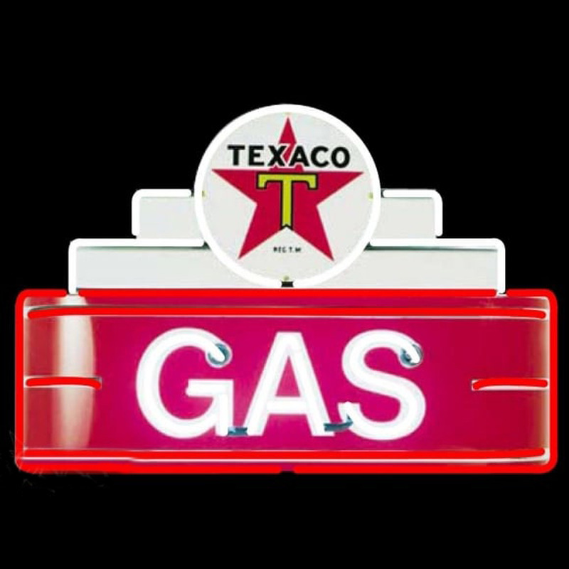 Custom Texaco Logo Gas Neon Sign USA