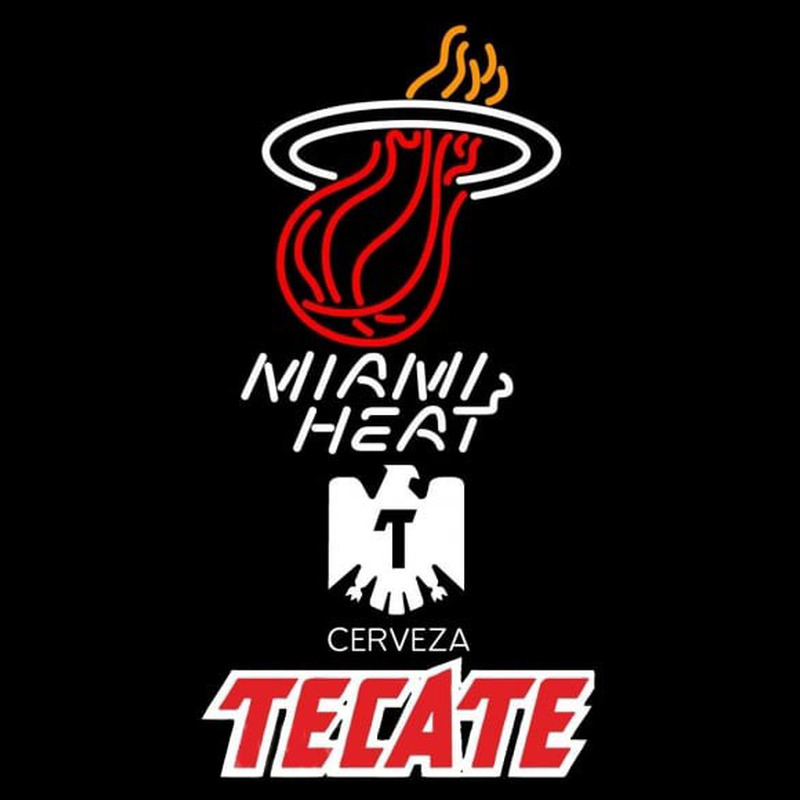 Custom Tecate Miami Heat NBA Beer Sign Neon Sign USA