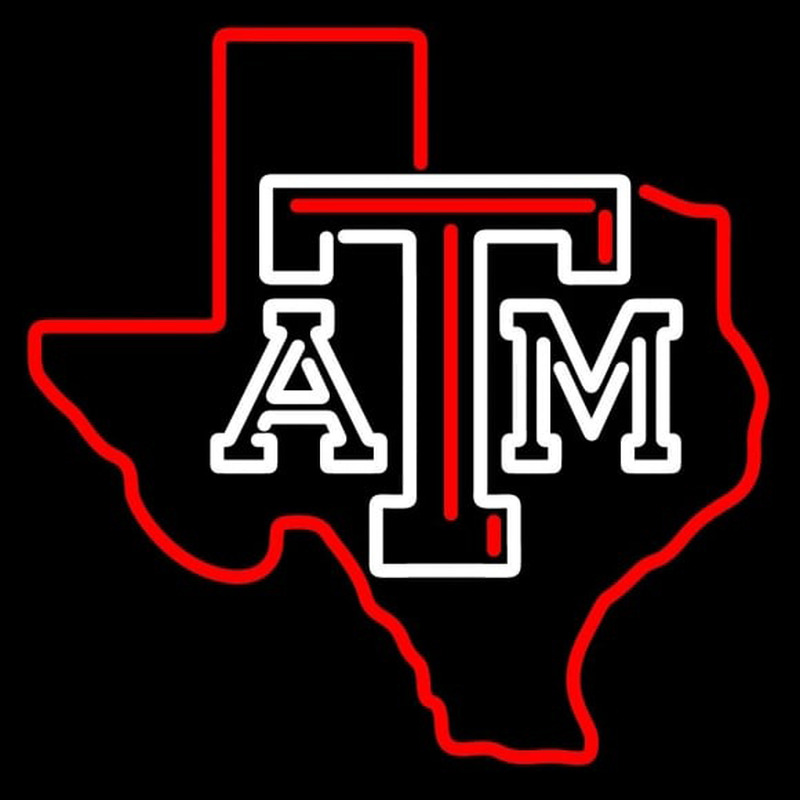 Custom Texas a and M Aggies Alternate 2012 Pres Logo NCAA Neon Sign USA