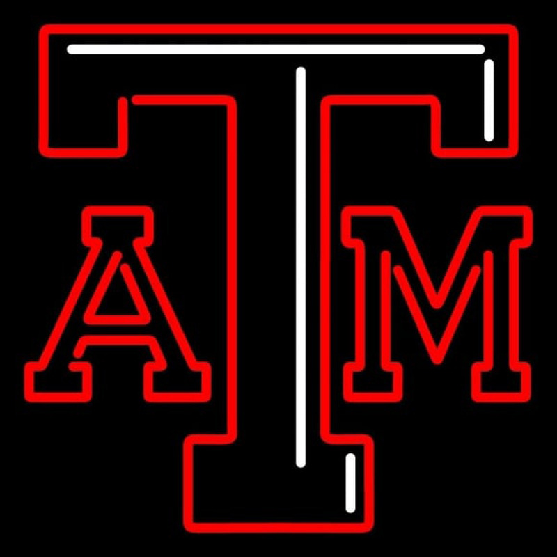 Custom Texas a and M Aggies Primary 2001 2006 Logo NCAA Neon Sign USA