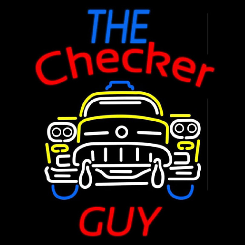 Custom The Checker Guy Neon Sign USA