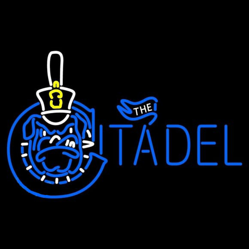 Custom The Citadel Bulldogs Primary 2006 Pres Logo NCAA Neon Sign Neon Sign USA